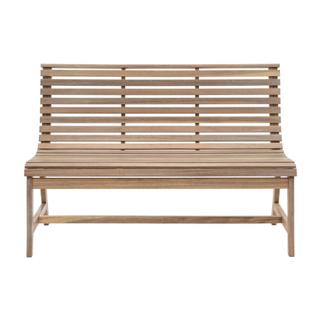Kalamata Slatted Bench – Natural