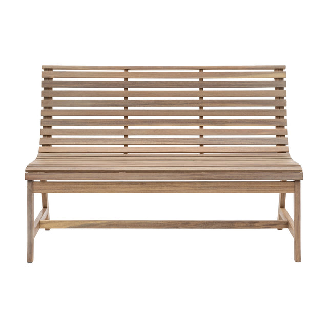 Kalamata Slatted Bench – Natural