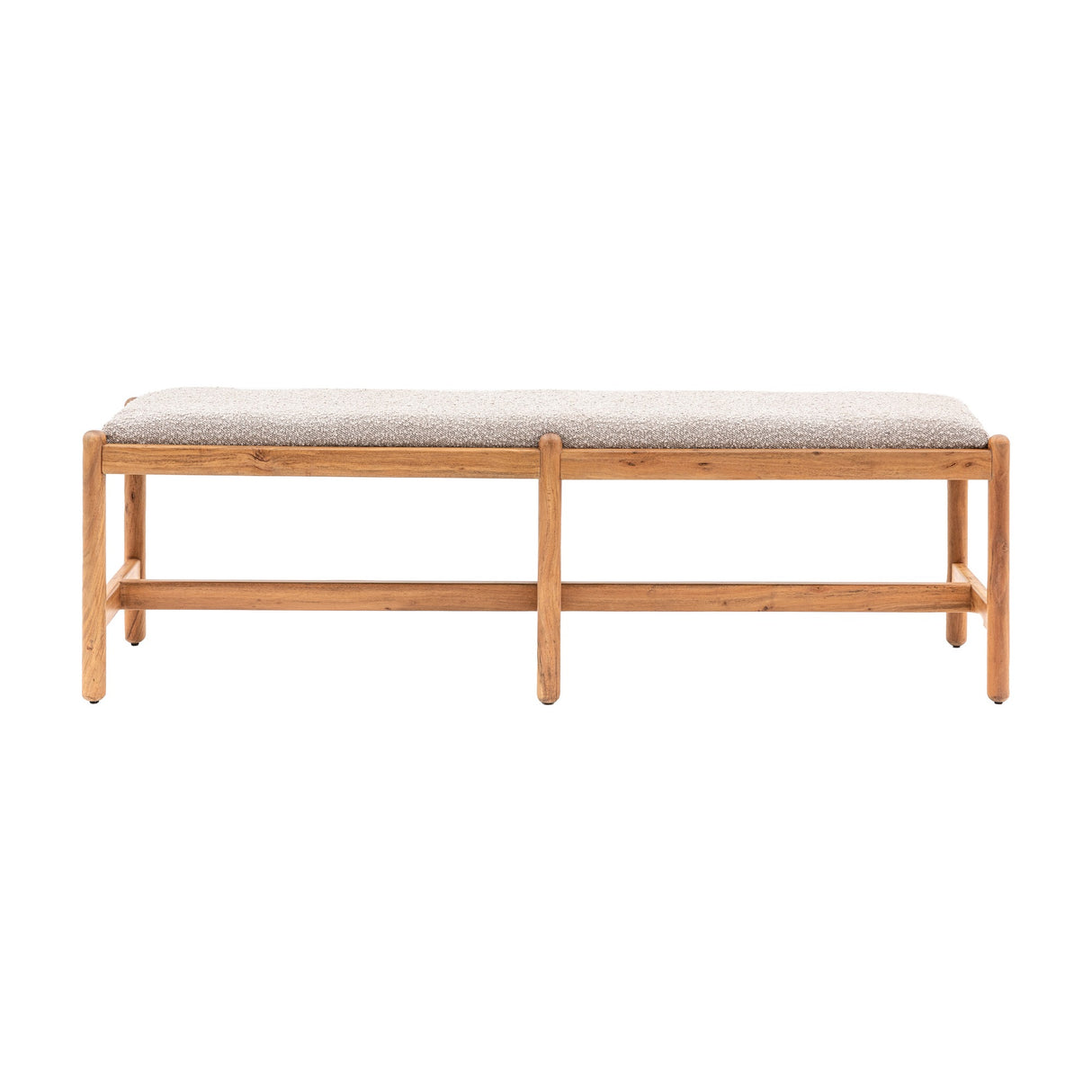 Cannes Upholstered Dining Bench – Natural