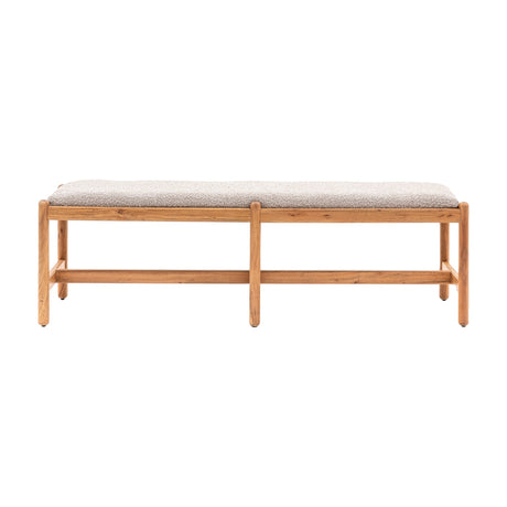 Cannes Upholstered Dining Bench – Natural
