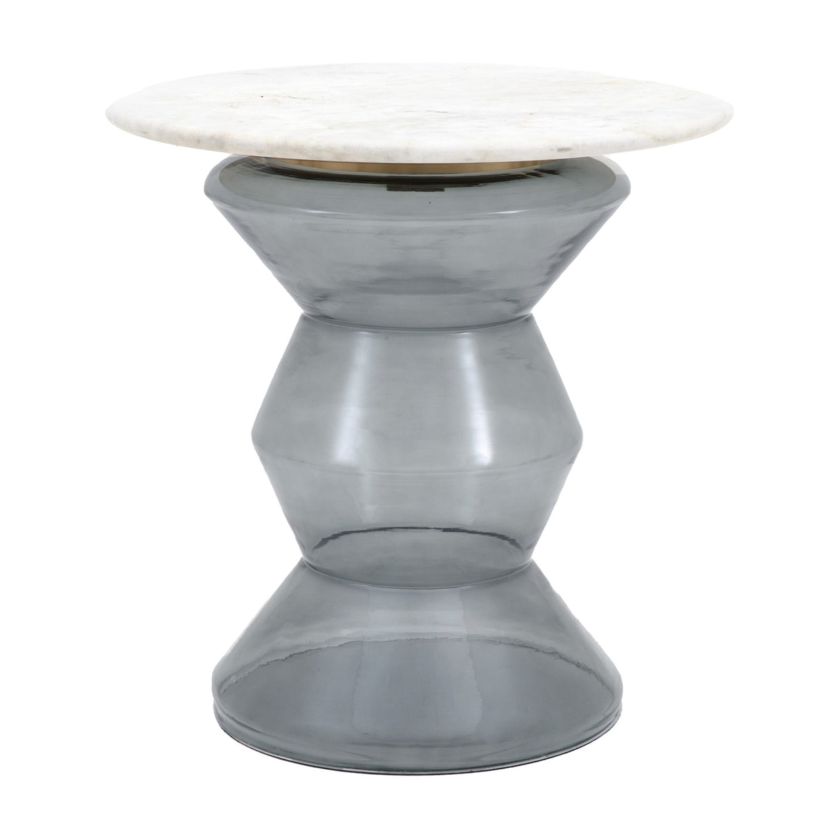 Turin Side Table with Marble Top