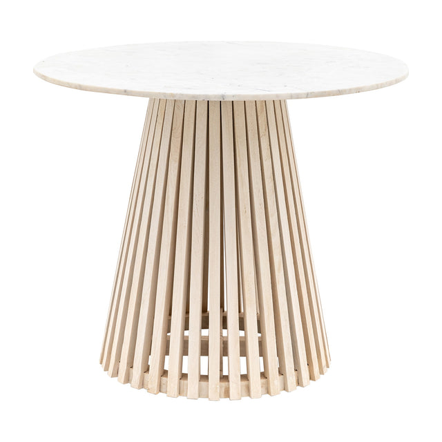 Soho Round Dining Table – White Marble