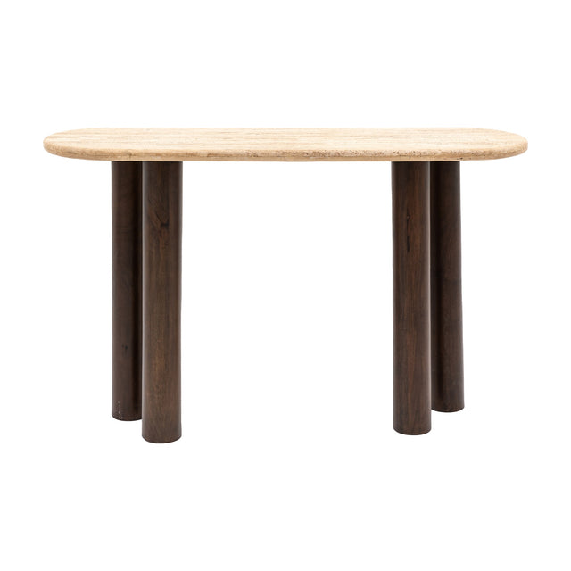 Trevi Travertine Console Table – Natural