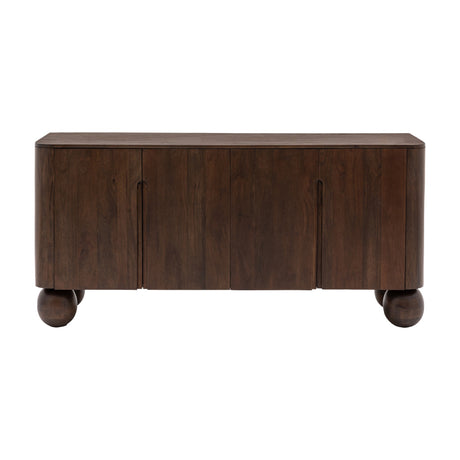 Sculpt 4 Door Sideboard – Dark Walnut