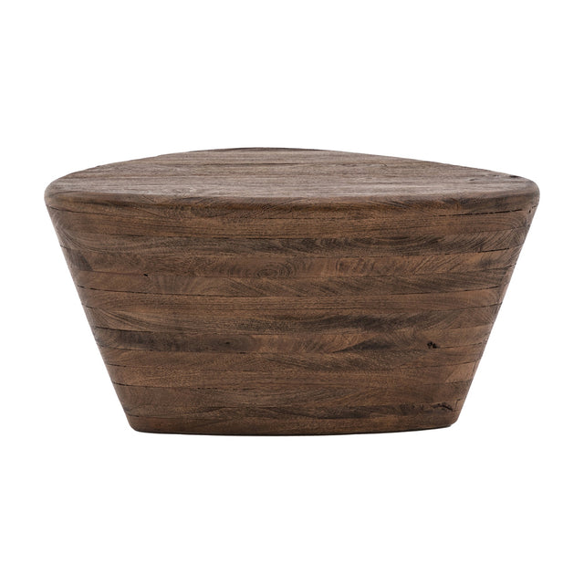 Oregon Solid Mango Wood Side Table – Dark Wood