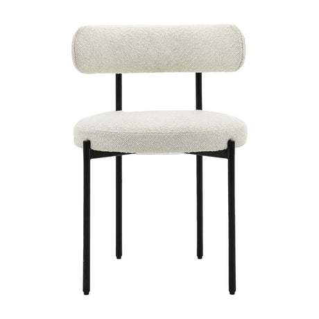 Aveley Bouclé Dining Chairs Set of 2