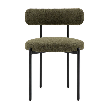 Aveley Bouclé Dining Chairs Set of 2