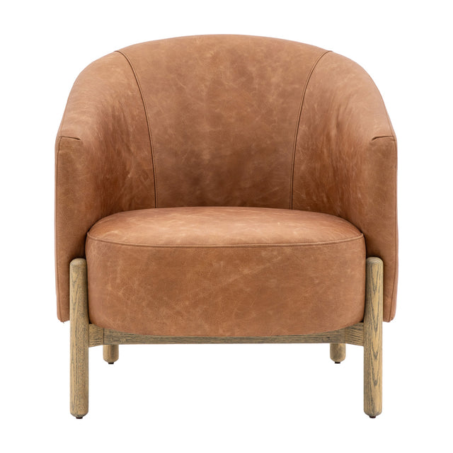 Tindon Armchair – Vintage Brown Leather