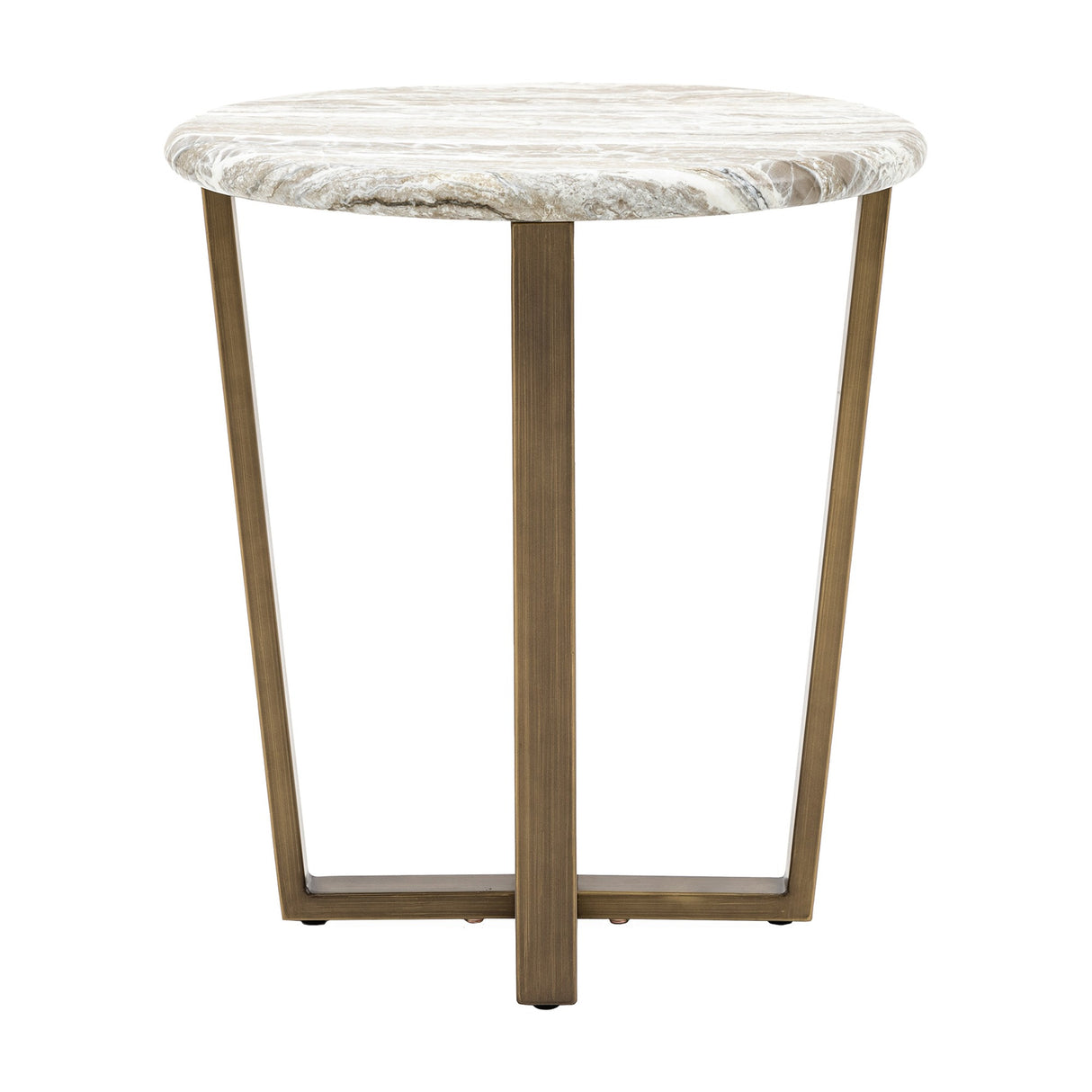 Lusso Side Table – Cream Marble