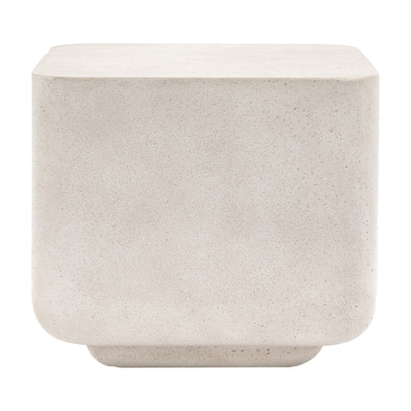 Rozzano Concrete Side Table – Cream