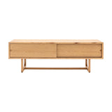 Craft Media Unit with Sliding Doors