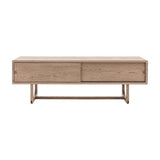 Craft Media Unit with Sliding Doors