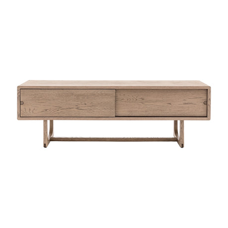 Craft Media Unit with Sliding Doors