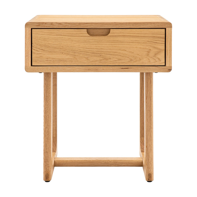 Craft Bedside Table with 1 Drawer – Natural Oak