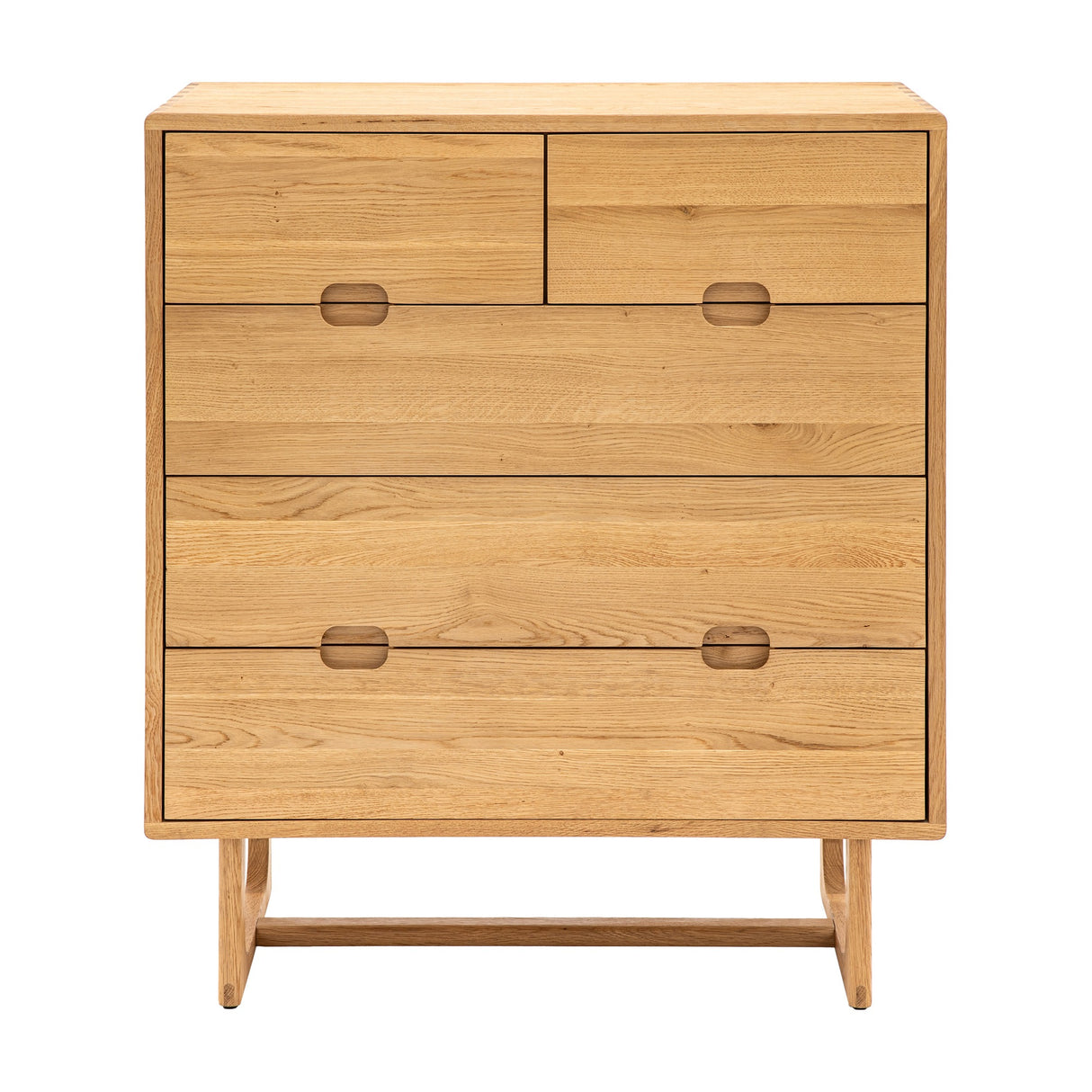 Craft 5 Drawer Chest – Natural Oak