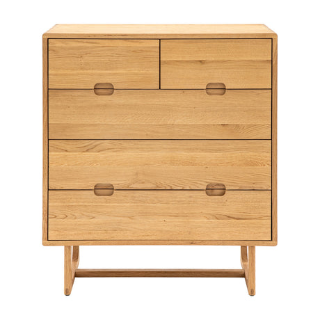 Craft 5 Drawer Chest – Natural Oak
