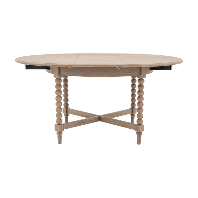 Artisan Round Extending Dining Table – Natural Oak