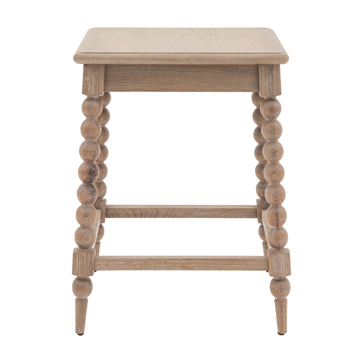 Artisan Bobbin-Leg Side Table – Natural Oak