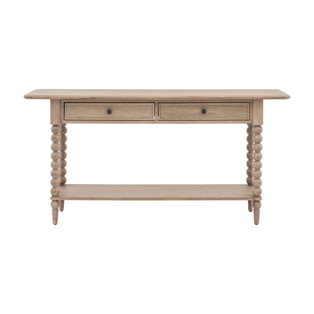 Artisan 2 Drawer Console Table – Natural Oak