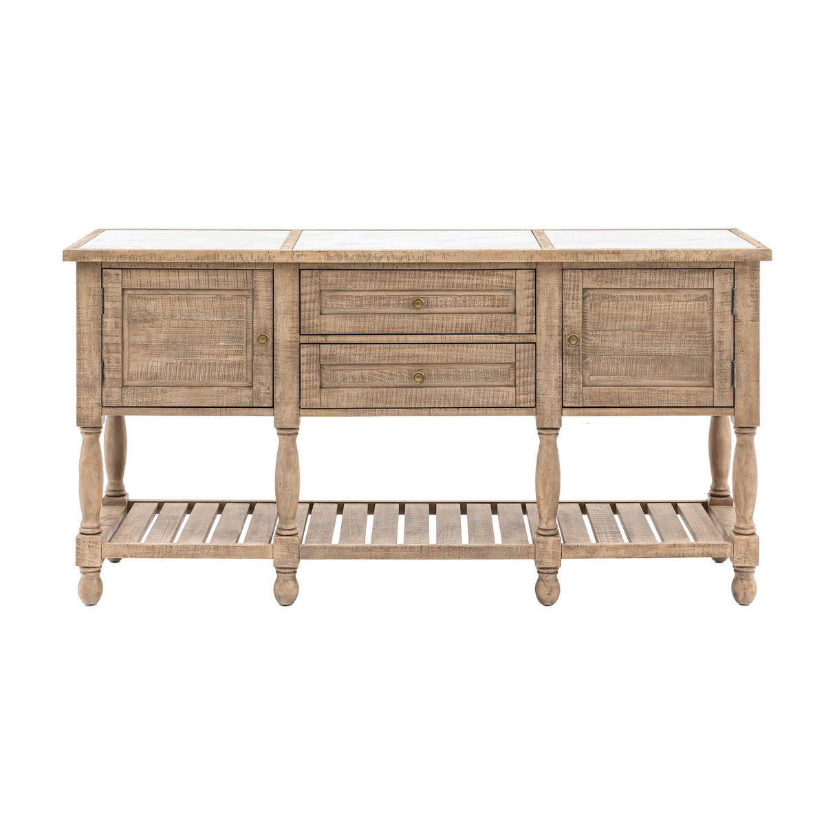 Vancouver Marble Top Sideboard – Natural