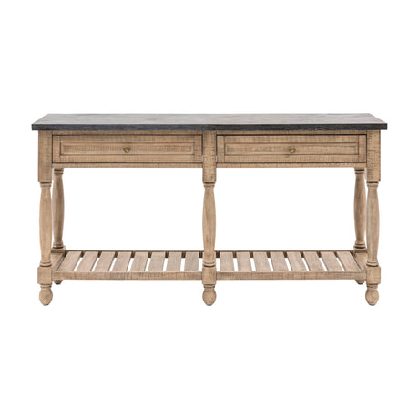 Vancouver Console Table with 2 Drawers – Natural