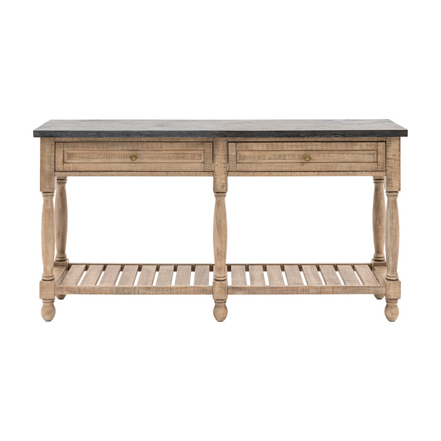 Vancouver Console Table with 2 Drawers – Natural