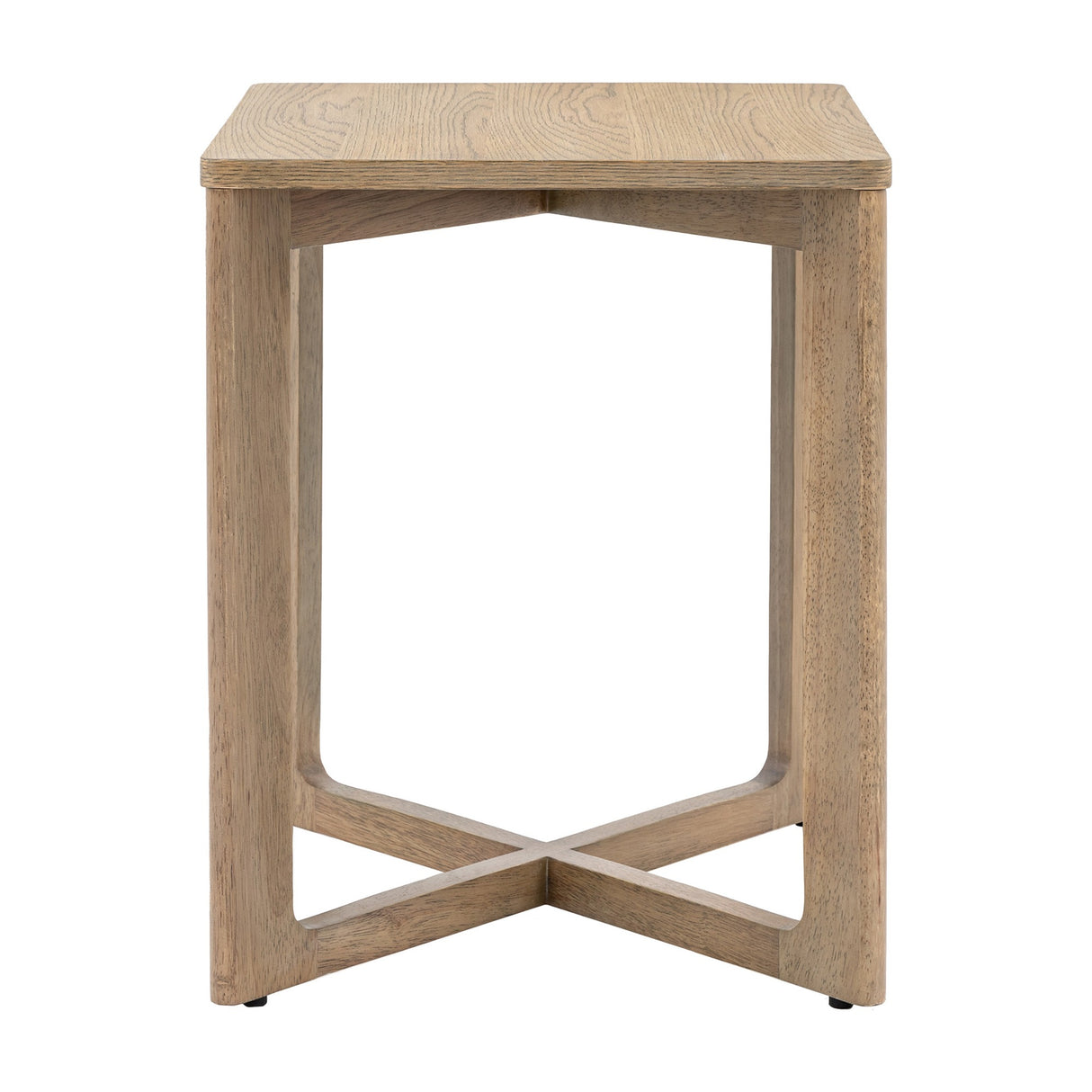 Panelled Side Table – Smoked Oak