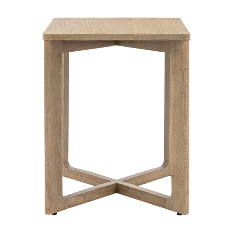 Panelled Side Table – Smoked Oak