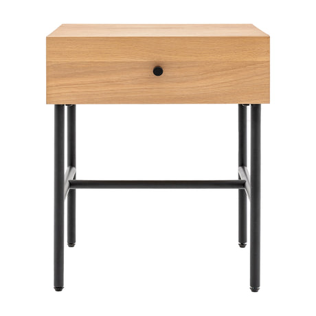 Ashdown 1 Drawer Bedside Table – Natural Oak