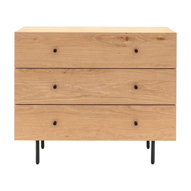 Ashdown 3 Drawer Chest – Natural