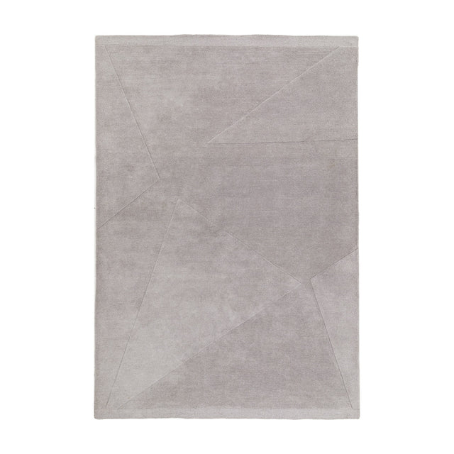 Duffryn Handwoven Lambswool Rug – Grey