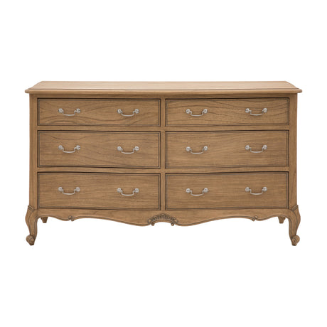 Chic 6 Drawer Chest – Weathered