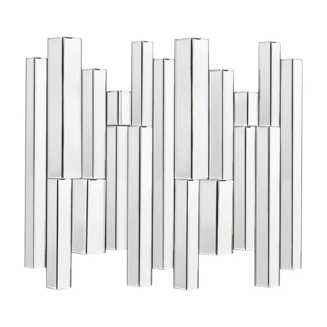 Almada Bevelled Bar Wall Mirror – Silver