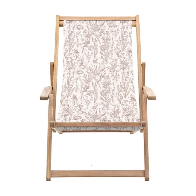 Creta Folding Deck Chair with Armrests