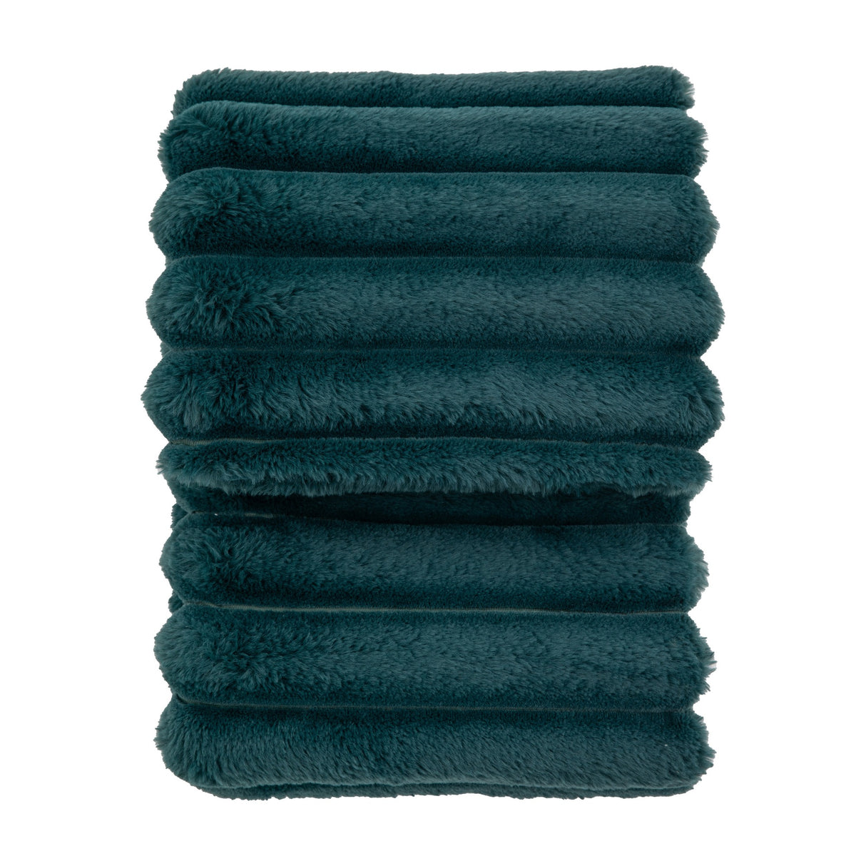 Ribbed Faux Fur Throw