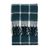 Poly Faux Mohair Check Throw