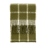 Poly Faux Mohair Check Throw