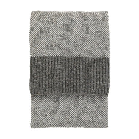 Knitted Parting Throw – Grey