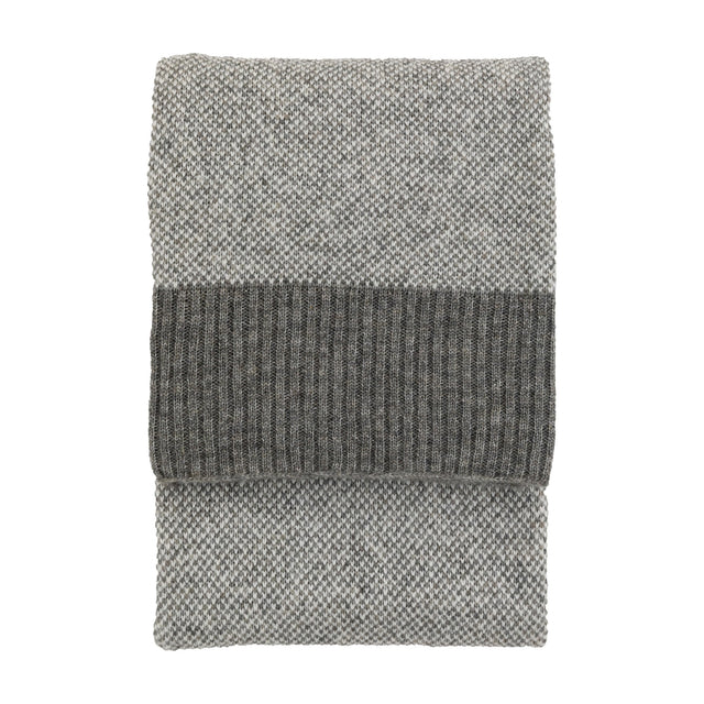 Knitted Parting Throw – Grey