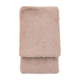 Juniper Faux Fur Throw – Dusky Pink