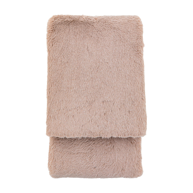 Juniper Faux Fur Throw – Dusky Pink