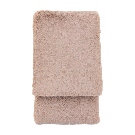 Juniper Faux Fur Throw – Dusky Pink