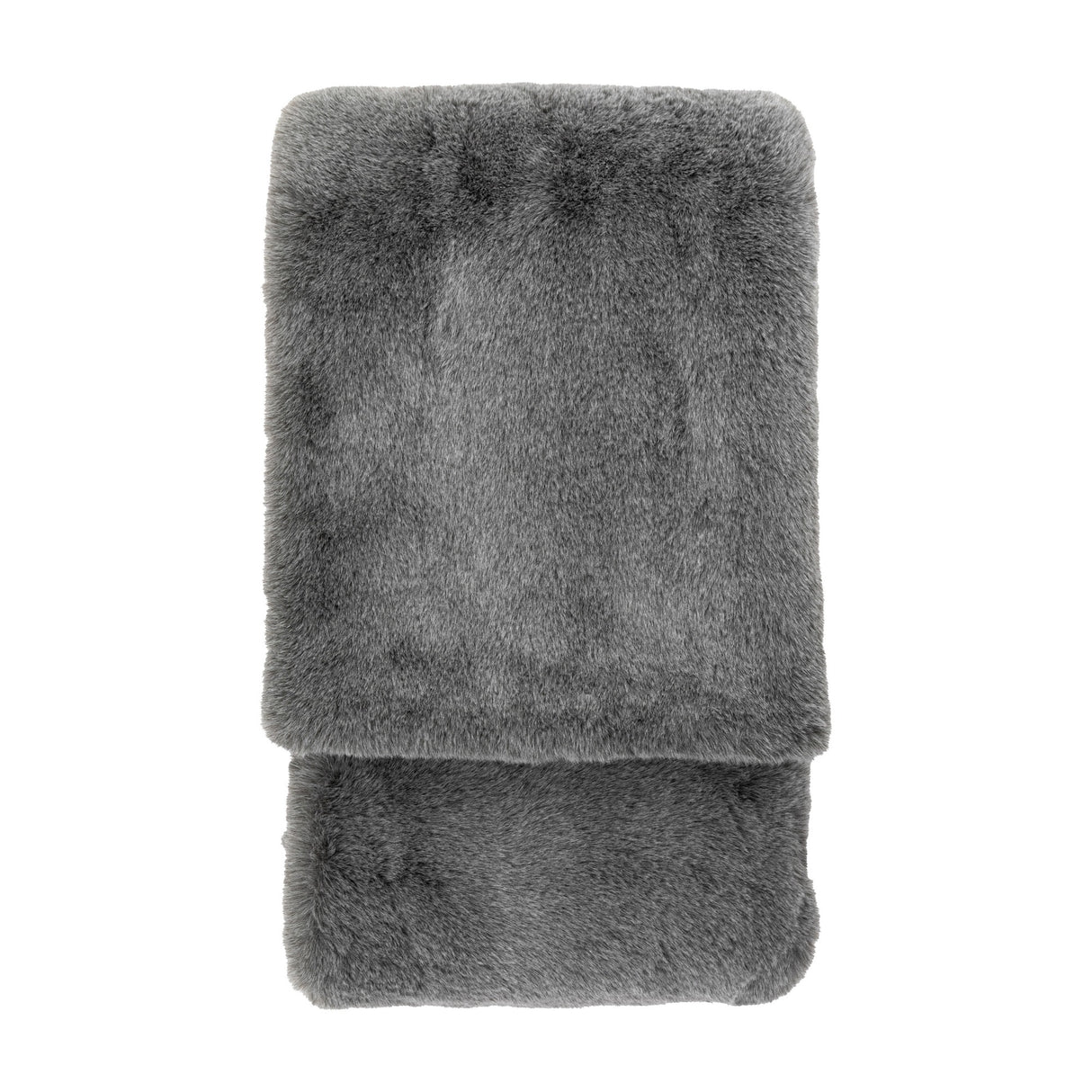 Roscose Faux Fur Throw – Smoke Grey