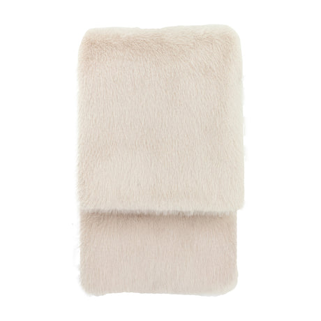 Maple Faux Fur Throw – Oatmeal