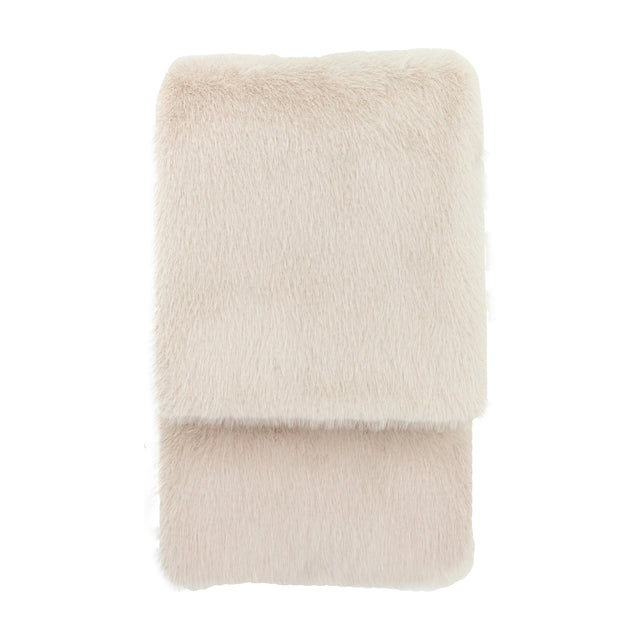 Maple Faux Fur Throw – Oatmeal