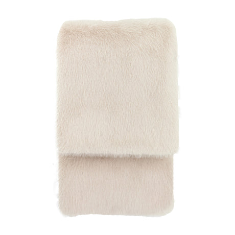 Maple Faux Fur Throw – Oatmeal