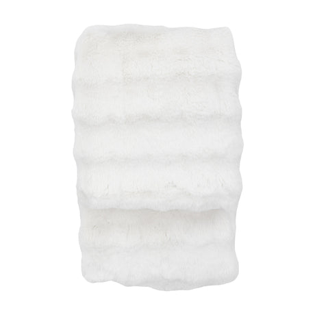 Marshmallow Rabbit Faux Fur Throw – Cream