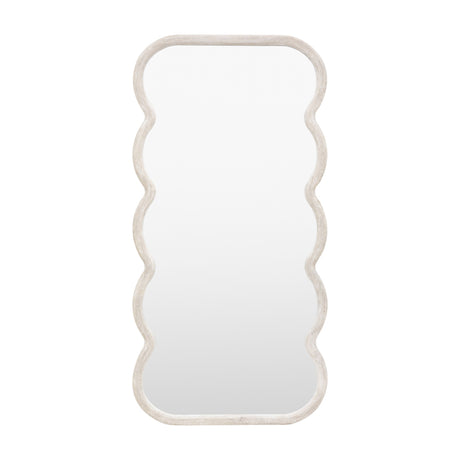 Como Wavy Leaner Mirror – White