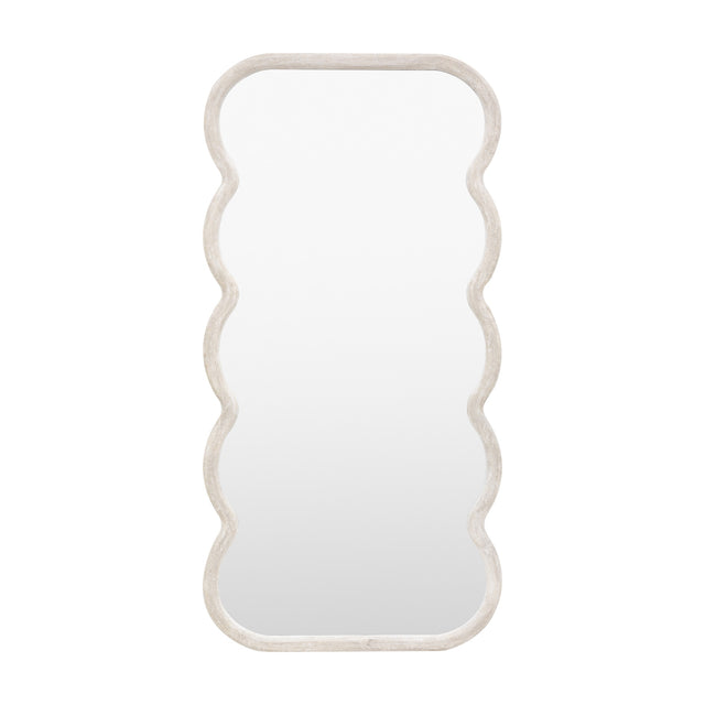 Como Wavy Leaner Mirror – White