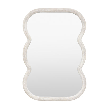 Como Wavy Curved Mirror – White